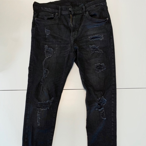 H&M Black Ripped Skinny Jeans - Picture 2 of 8